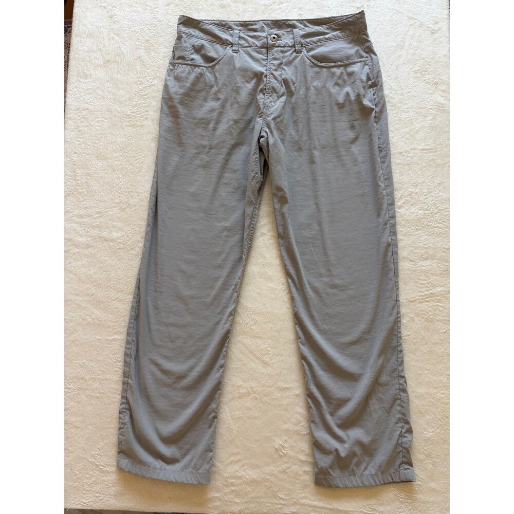 The North Face Mens 34 Gray Stretch Nylon Hiking Pants Lightweight Outdoor